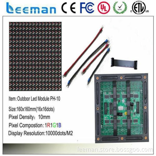 bluetooth led controller p10 rgb full color led display Leeman double sided outdoor scrolling led sign